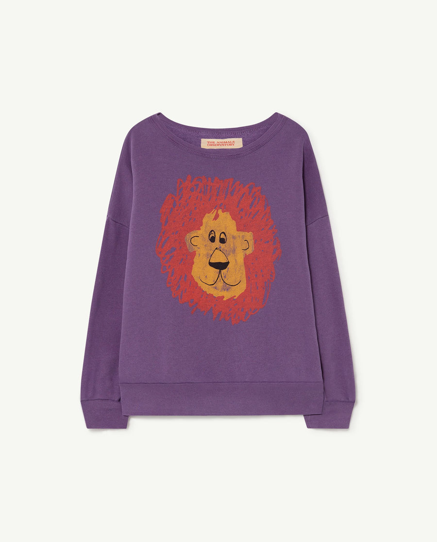 Sweatshirt Purple Lion - The Animals Observatory