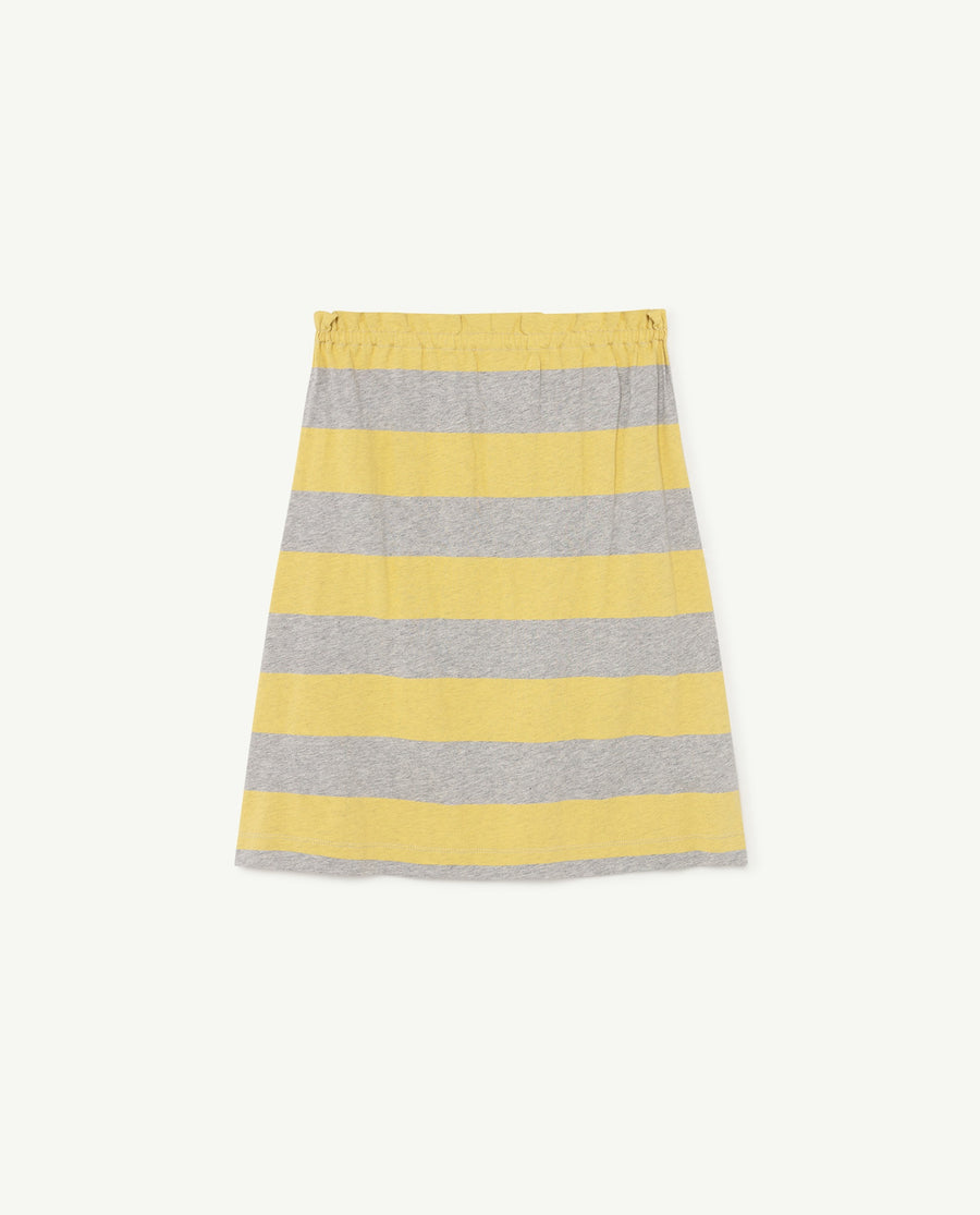 Stripes Kitten Kids Skirt Grey Stripes