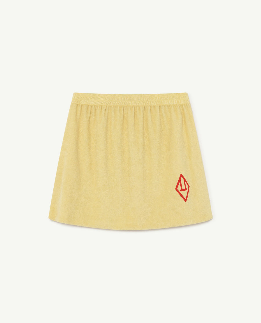 Plain Wombat Kids Skirt Yellow Logo