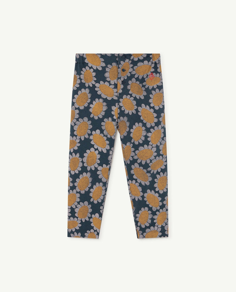 Camaleon Kids Pants Navy Flowers