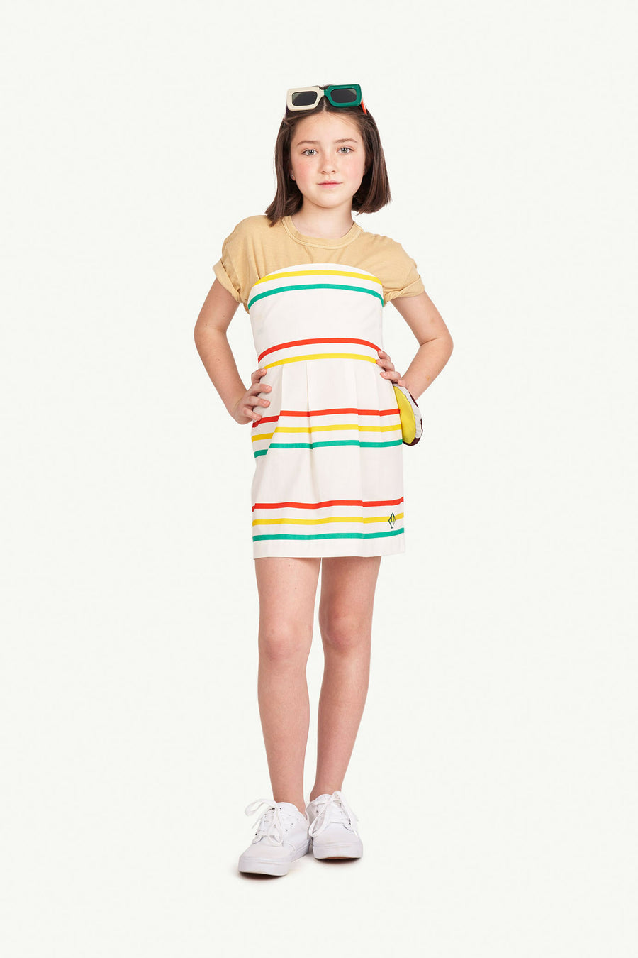 Dragonfly Kids - Dress White Stripes