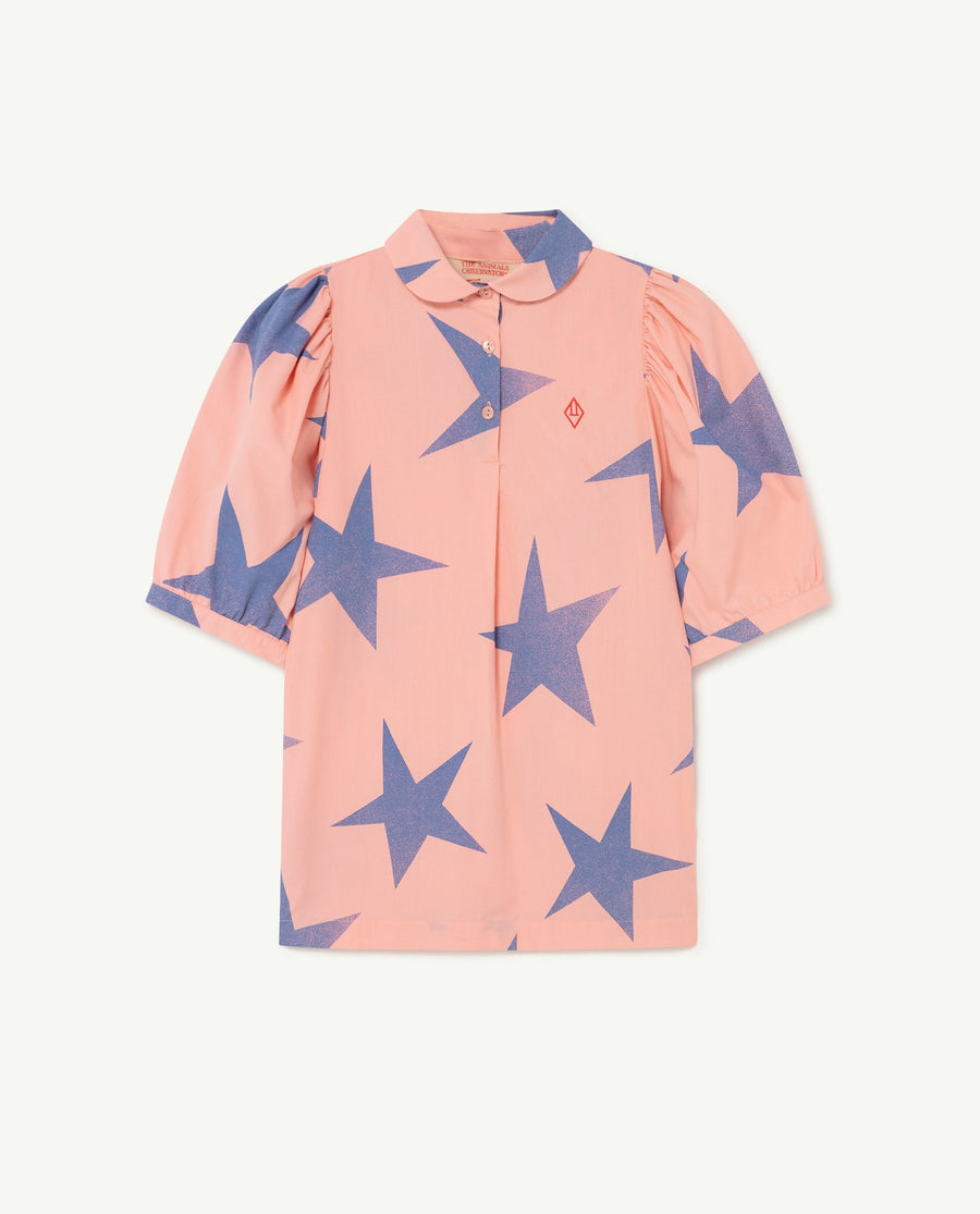 Mouse Kids Dress Pink Stars