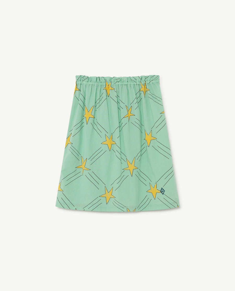 Kitten Kids Skirt Blue Stars