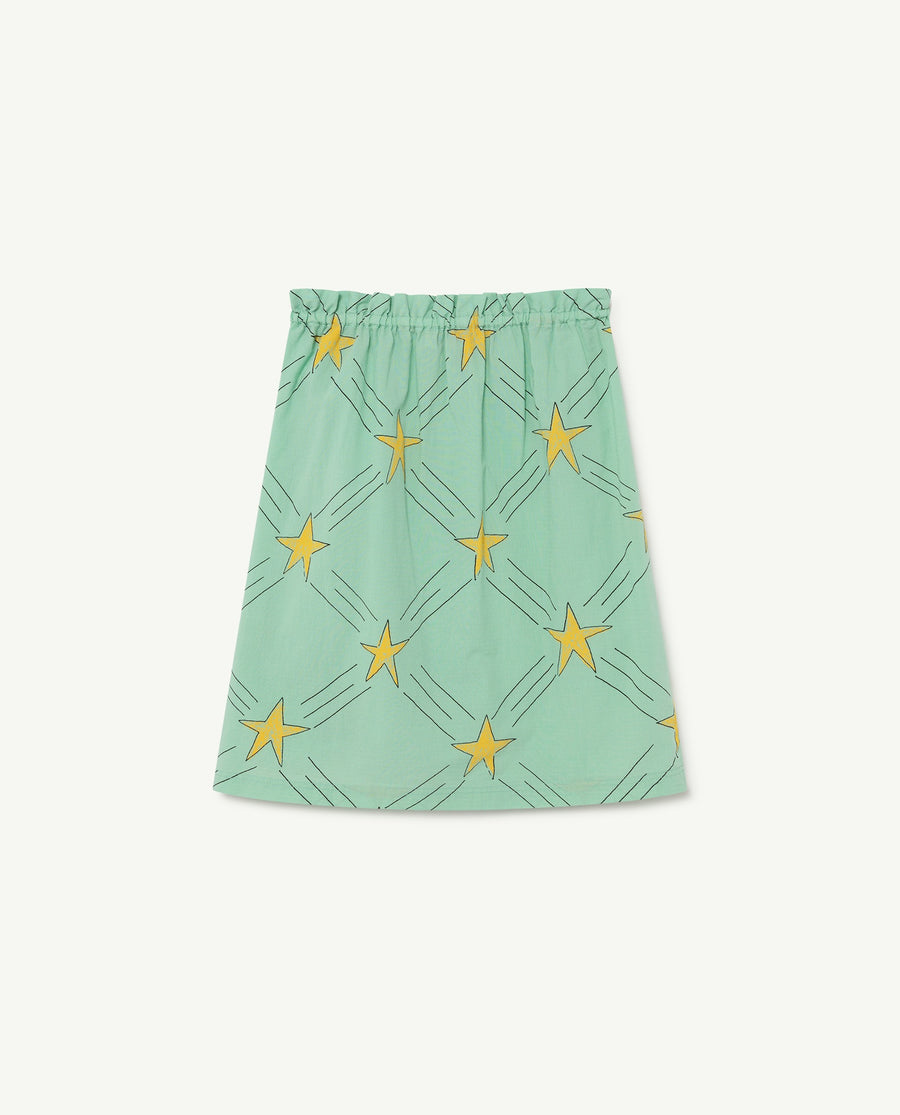 Kitten Kids Skirt Blue Stars