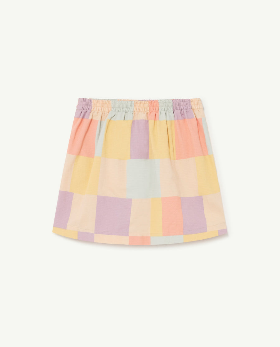 Wombat Kids Skirt Beige Cubes