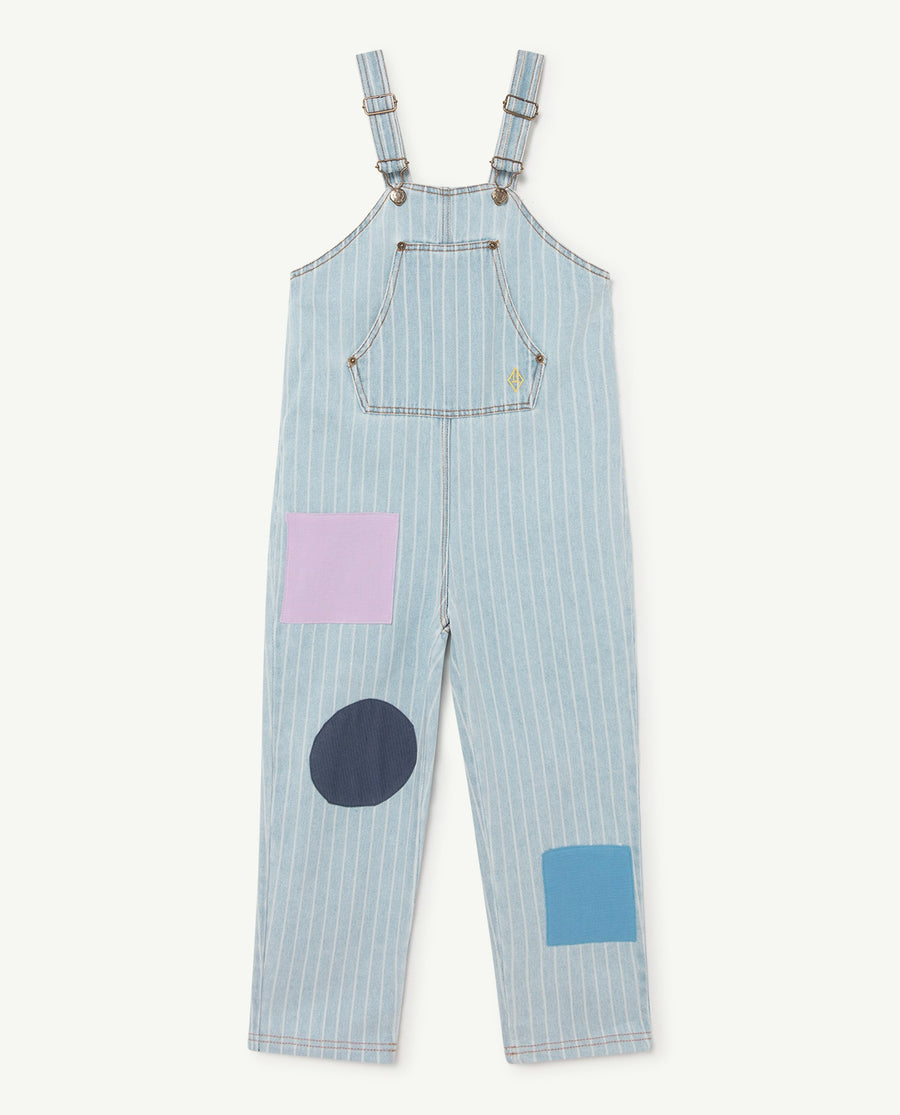 Stripes Mammoth Kids Jumpsuit Indigo Logo