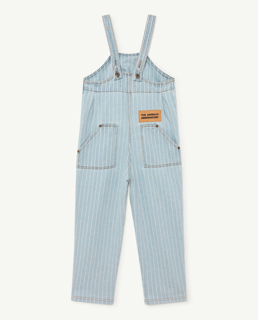 Stripes Mammoth Kids Jumpsuit Indigo Logo