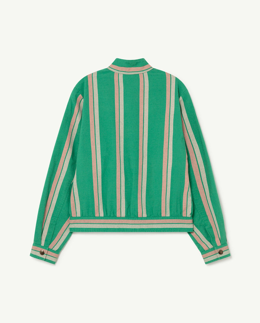 Tiger Kids+ Jacket Green Stripes