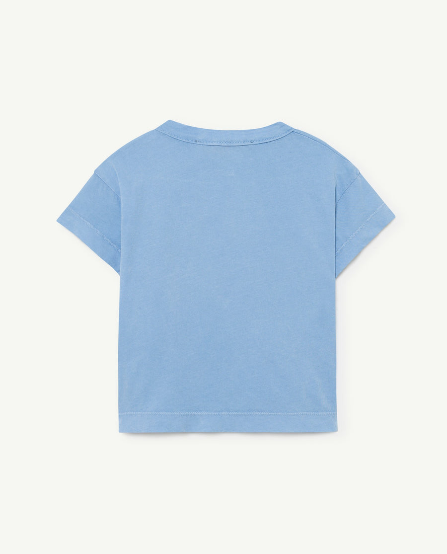 Rooster Oversize Baby T-Shirt Blue Bear