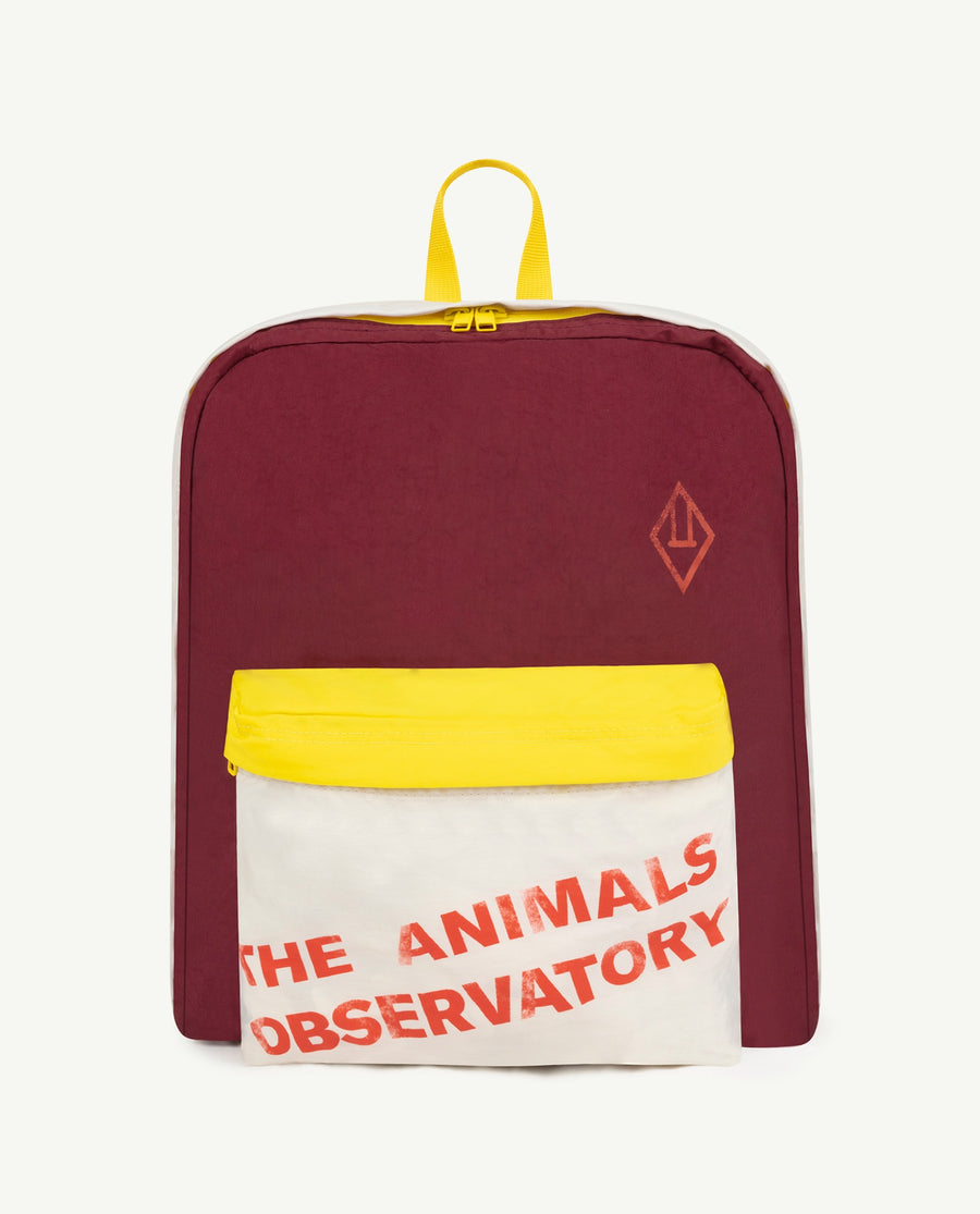 Back Pack Onesize Bag Maroon The Animals Observatory