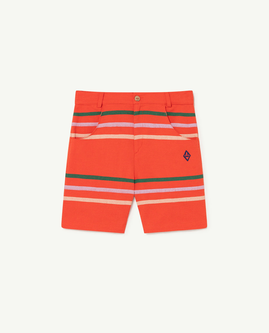 Pig Kids Pants Red Stripes