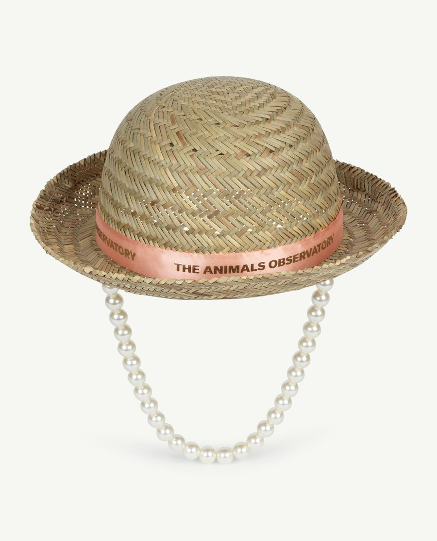 Straw Hat Onesize Hat Pink