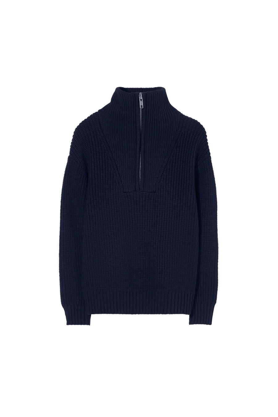 SASHA Navy - Half Zipped Jumper