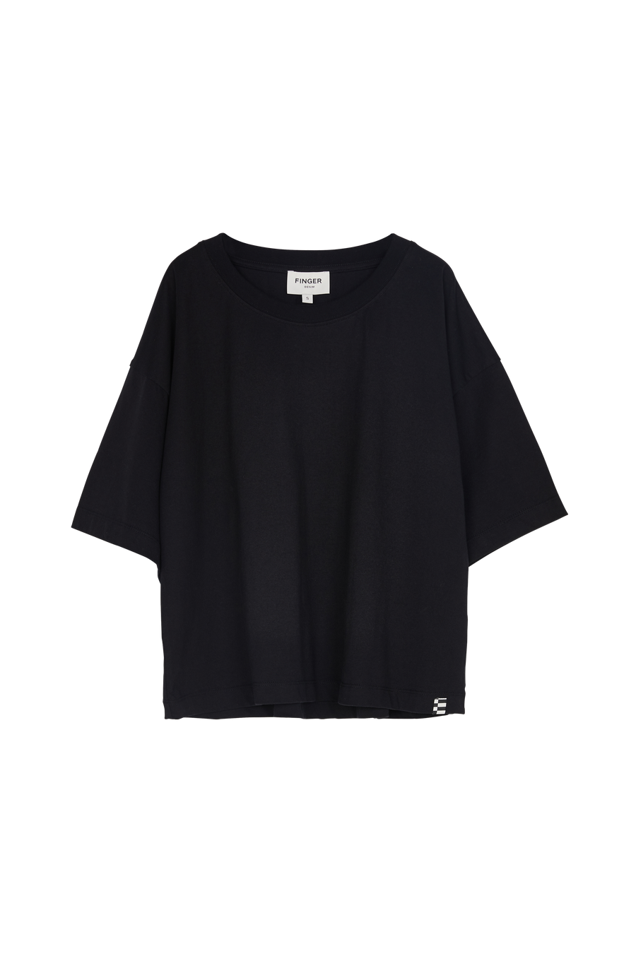 SC 002 Black - Cropped T-shirt