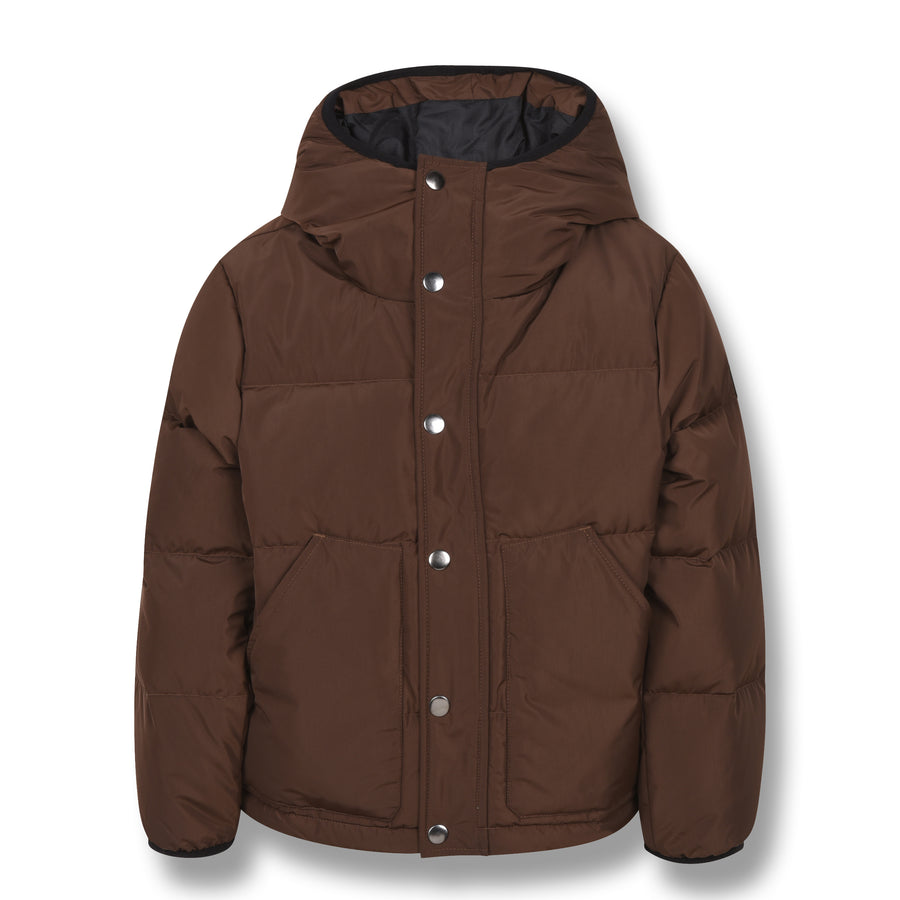 Snowflow Brown - Unisex Woven Down Jacket