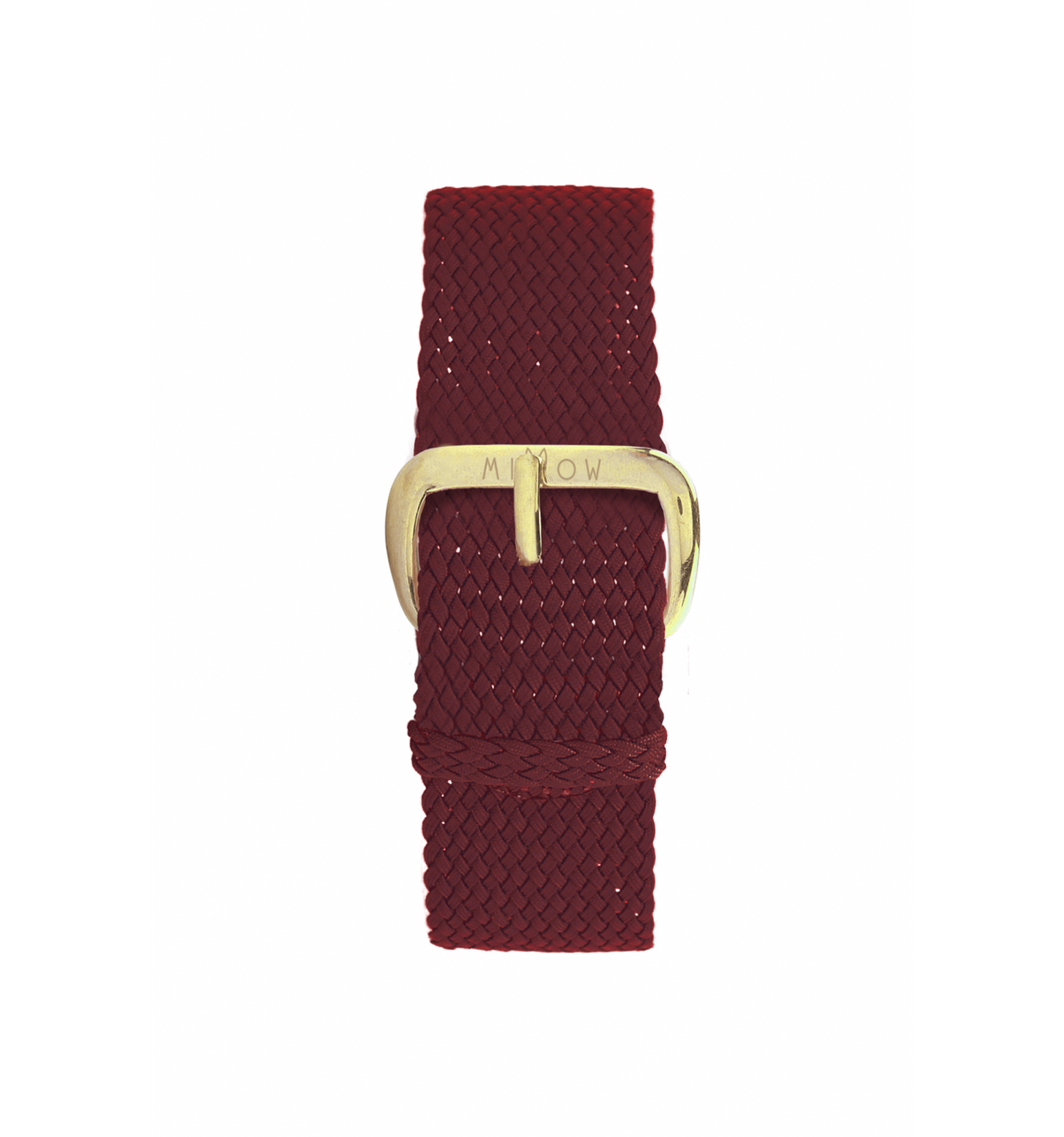 Bracelet Seul Tressé Bordeaux Boucle Or