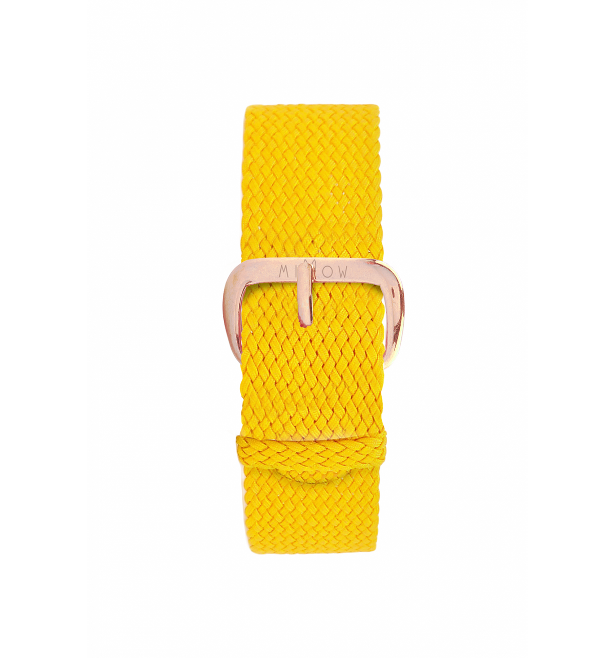 Bracelet Seul Tressé Jaune Boucle Or Rose