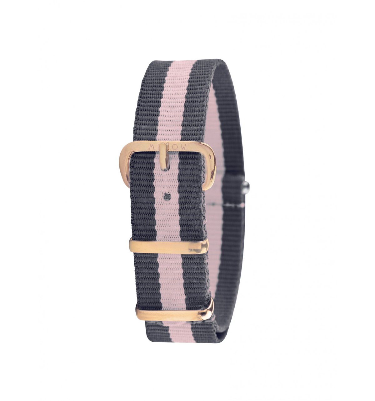 Bracelet Seul Stripe Pink Boucle Or Rose
