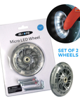 Roues lumineuses 120 mm (par 2)